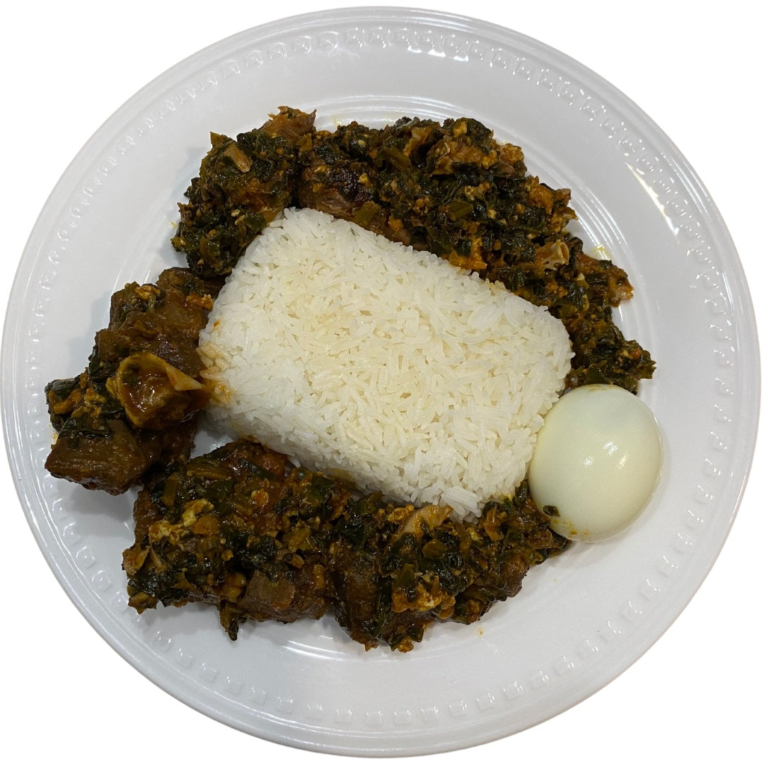 Rice With Spinach Stew